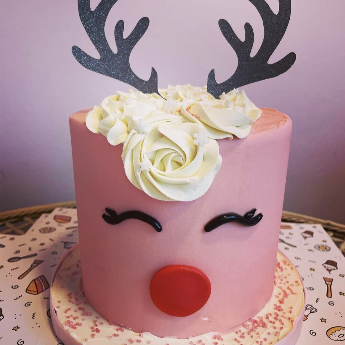 Rudolph the Red Nose Reindeer Figurine Cake Topper | Cake Decoration |  Sweet Serene Bake Lab – sweetserenebakelab